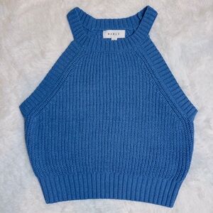MABLE Vibrant Blue Knit Top